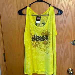 Harley Davidson Bright Yellow tank